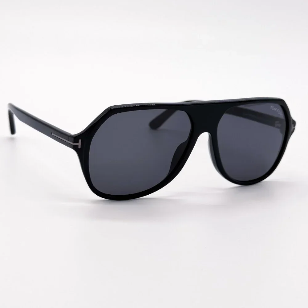 NEW TOM FORD HAYES TF934-N 01A MEN SUNGLASSES FT0934-N/S BLACK